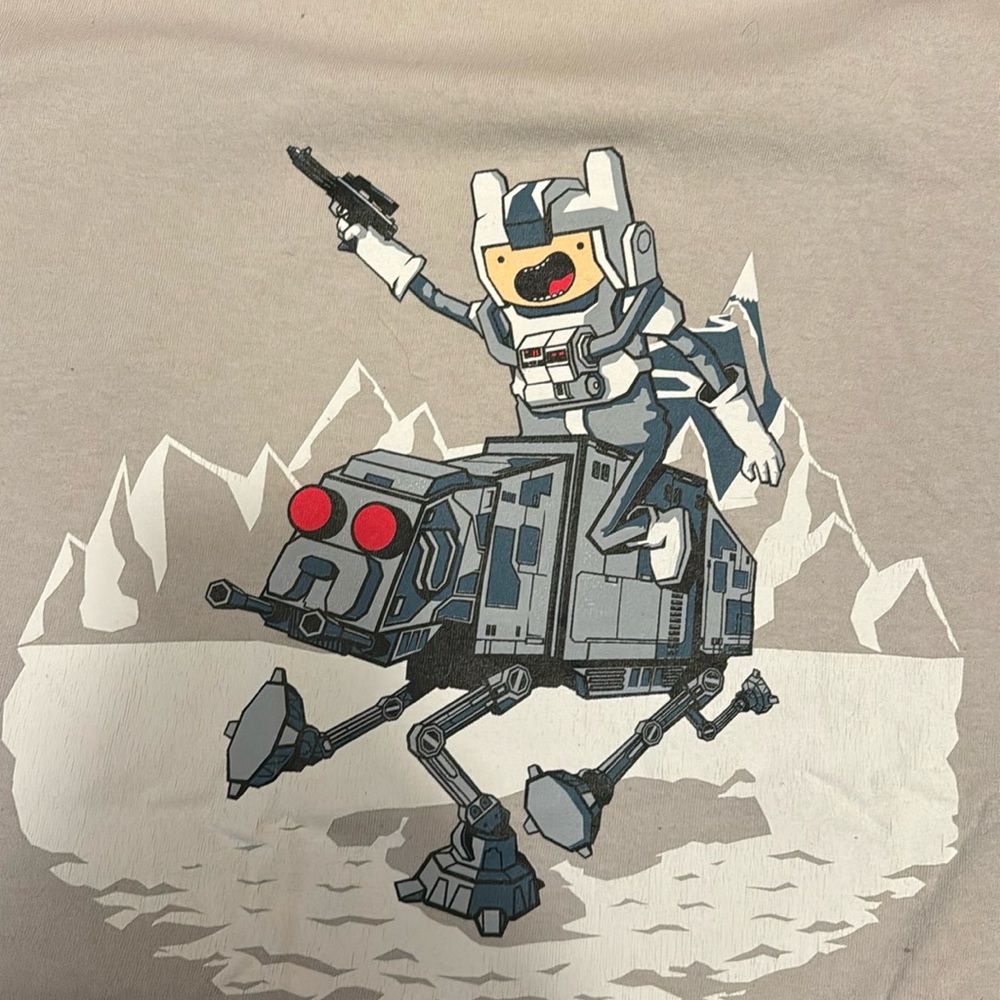 Starwars and Adventure time inspired t shirt from shirt punch.
